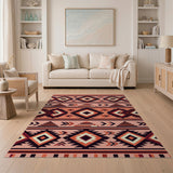 Pink Diamond Arrow Southwestern Area Rug