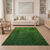 Lush Green Turf Grass Area Rug