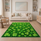 Lush Shamrock Clover Area Rug
