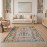 Southwestern Multi-color and Patterns Multi-Color Geometric Southwestern Area Rug
