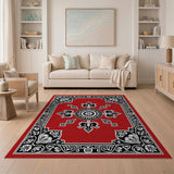 Red Ornate Medallion Ornate Red Persian Medallion Area Rug