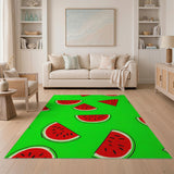 Multi-color and Patterns Fruit Pattern Watermelon Slices Fruit Pattern Area Rug