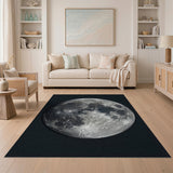 Moon Crater Lunar Surface Area Rug