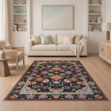 Vibrant Multi-Color Floral Persian Area Rug