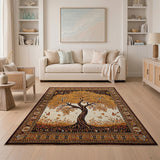 Orange Orange Tree of Life Persian Area Rug