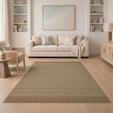 Beige Neutral Woven Geometric Area Rug