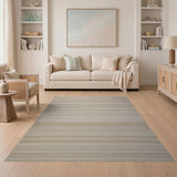 Beige Woven Heritage Tribal Stripe Rug