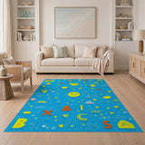 Playful ABC Letters Kids Cartoon Area Rug