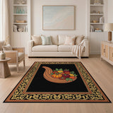 Cornucopia Harvest Fruit Area Rug
