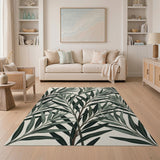 Sage Green Eucalyptus Leaf Area Rug