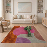 Vibrant Cactus Multi-Color Southwestern Rug