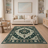 Multi-color and Patterns Traditional Persian Floral Medallion Area Rug