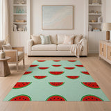 Watermelon Fruit Pattern Watermelon Slices Fruit Pattern Area Rug