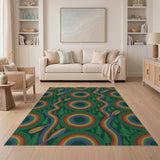 ODIKA Rainbow Geometric Area Rug