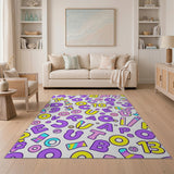 Playful ABC Letters Numbers Kids Rug