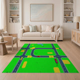 City Roads Play Rug for Kids