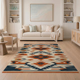Terracotta Navajo Southwestern Area Rug