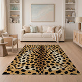 Leopard Hide Faux Area Rug