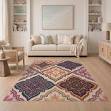 Intricate Multi-Color Persian Medallion Area Rug
