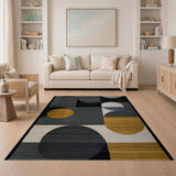 Multi-color and Patterns Abstract Geometric Modern Area Rug