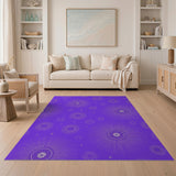 Purple Mandala Sunburst Area Rug