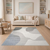 Wave Abstract Area Grey Abstract Wave Area Rug