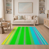 Vibrant Geometric Modern Vibrant Multi-Color Vertical Stripe Area Rug