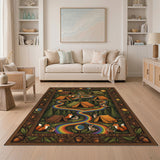 Rainbow Camping Forest Area Rug