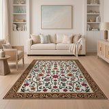 Vibrant Multi-Color Floral Vine Area Rug