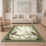 Owl Willow Floral Area Rug
