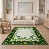 Shamrock Vine Border Area Rug