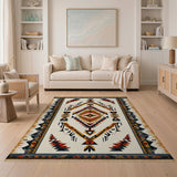 Southwestern Geometric Tribal Area Rug