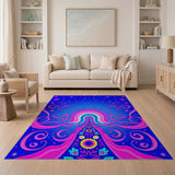 Starry Cosmic Goddess Boho Area Rug