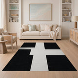 Black White Heritage Tribal No. 5 Area Rug
