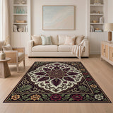 Ornate Traditional Persian Mandala Area Rug
