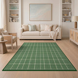 Classic Green Plaid Checkered Area Rug