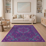 Purple Floral Vintage No. 14 Area Rug