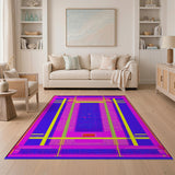 Vibrant Geometric Multi-Color No. 26 Area Rug