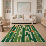 Southwestern Southwestern Cactus Garden Area Rug