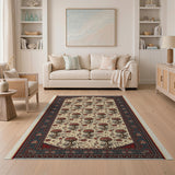 Red Mushroom Persian Area Rug
