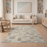 Beige Stone Paver Area Rug