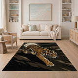 Moonlit Prowling Tiger Area Rug