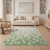 Daisy Meadow Butterflies Area Rug