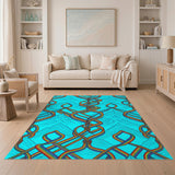 Rainbow Knot Geometric Area Rug