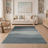 Geometric Modern Modern Grey Ombre Stripe Area Rug