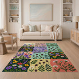Wildflower Patchwork Area Rug