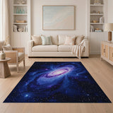 Abstract Area Multi-color and Patterns Cosmic Nebula Galaxy Area Rug