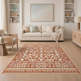 Red Heritage Tribal Red Area Rug