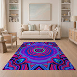Multi-color and Patterns Vibrant Mandala Geometric Area Rug