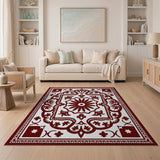 Traditional Persian Intricate Red Persian Floral Area Rug
